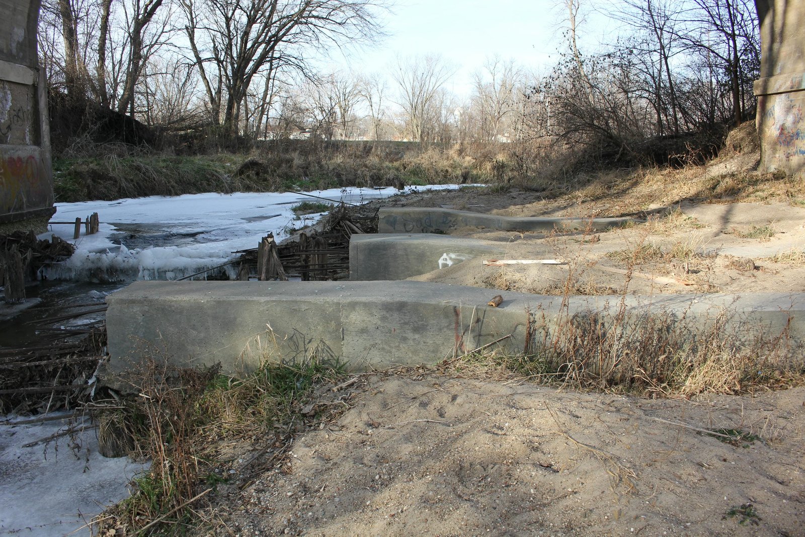 Concrete blocks to control erosion